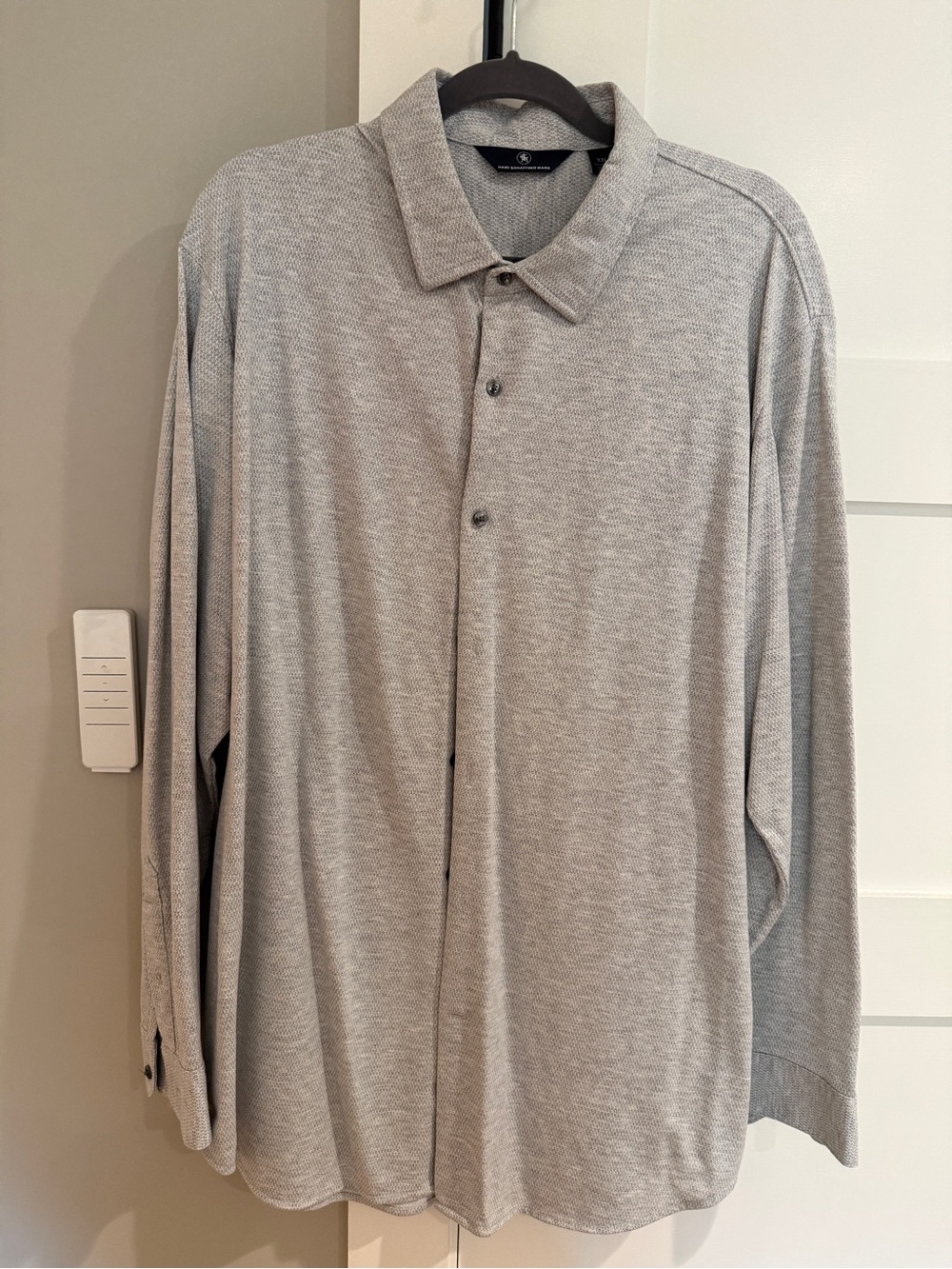 Hart Schaffner Marx XXL 100% Cotton Geometric Long Sleeve Shirt